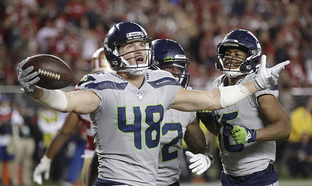 Seahawks TE Jacob Hollister...