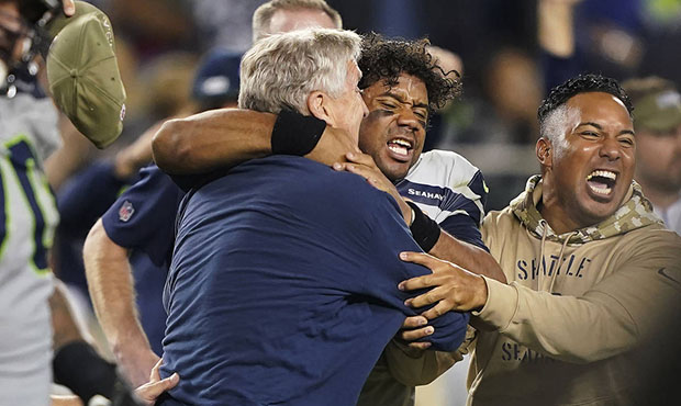 Seahawks' Russell Wilson, Pete Carroll...