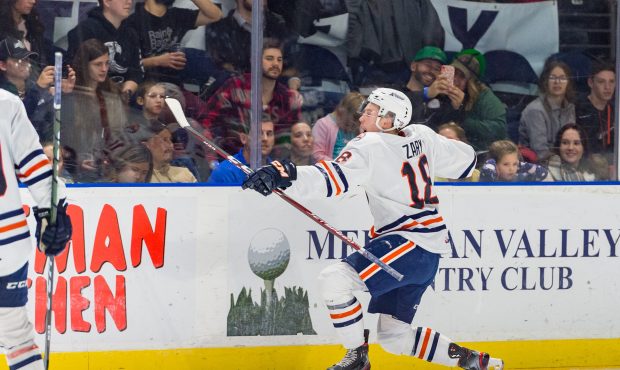Kamloops star Connor Zary recorded a hat trick as the Blazers routed the Seattle Thunderbirds. (Bri...