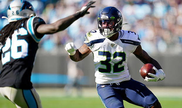 Seahawks RB Chris Carson...