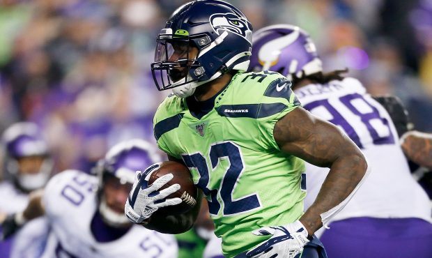 Seahawks RB Chris Carson...