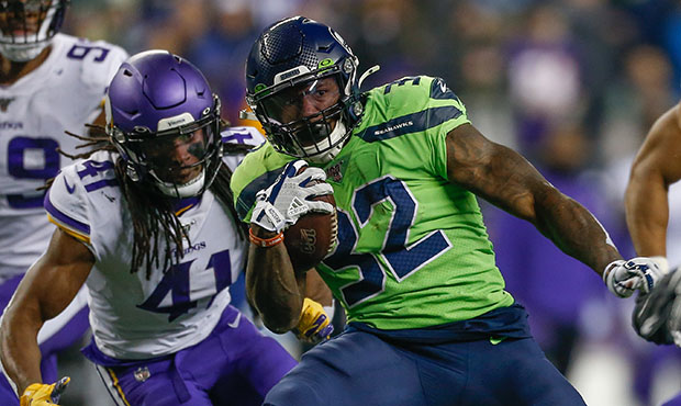 Seahawks RB Chris Carson...