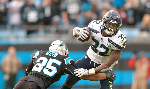 Seahawks RB Chris Carson...