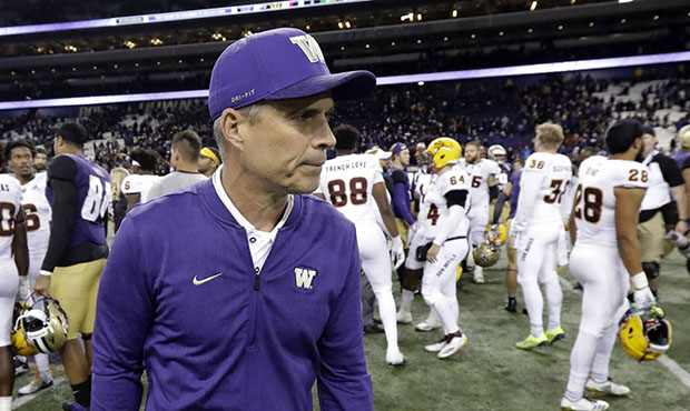 UW Huskies coach Chris Petersen...