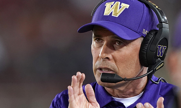 UW Huskies coach Chris Petersen...