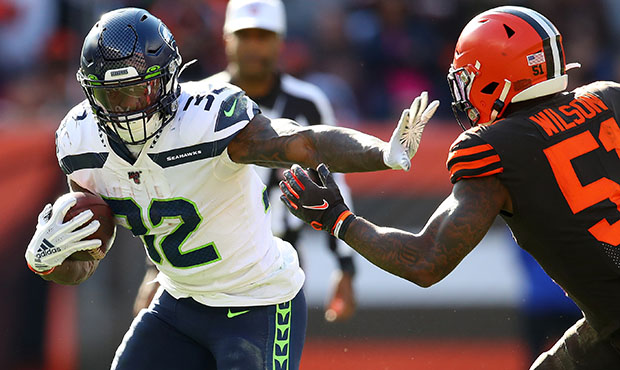 Seahawks RB Chris Carson...