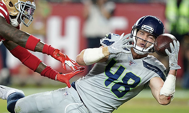 Seahawks TE Jacob Hollister...