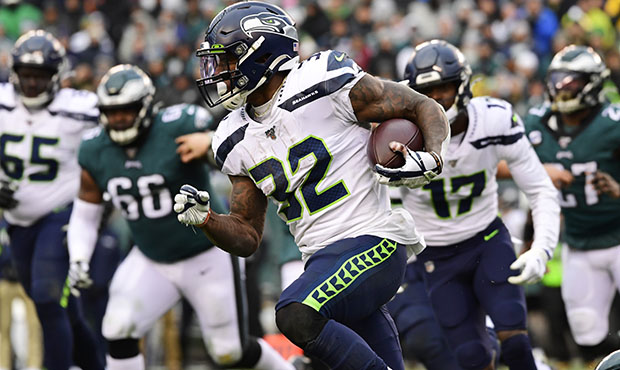 Seahawks RB Chris Carson...