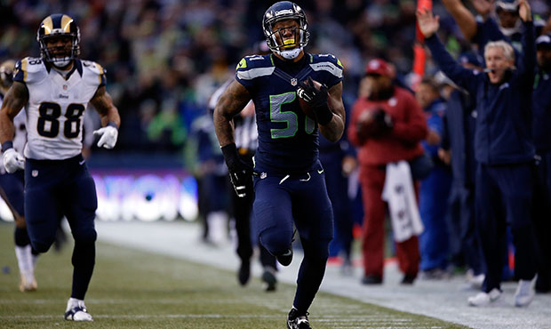 Seahawks DE Bruce Irvin...