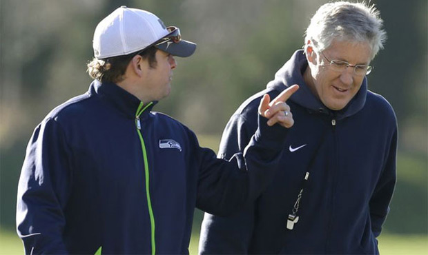 Seahawks GM John Schneider, coach Pete Carroll...