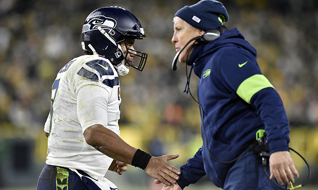 Seahawks Russell Wilson and Pete Carroll...