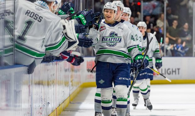 Lucas Ciona is one of many young forwards leading the Thunderbirds into the future. (Brian Liesse/T...