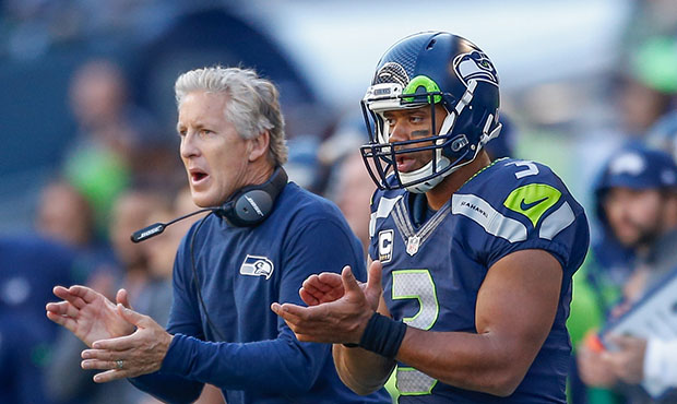 Seahawks Pete Carroll Russell Wilson...