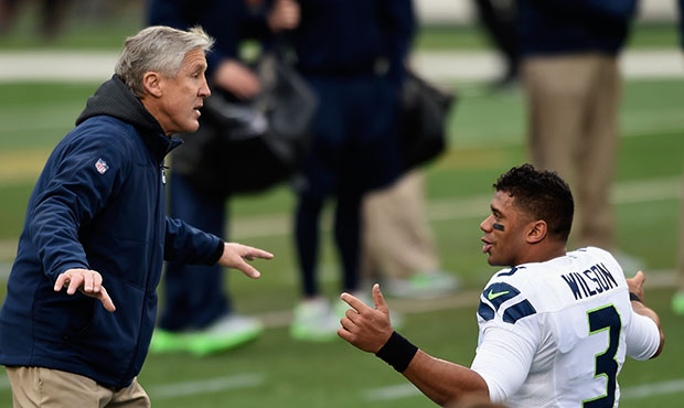 Seahawks Pete Carroll Russell Wilson...