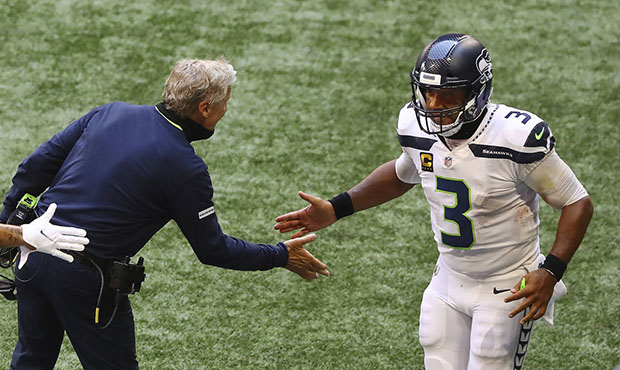 Seahawks Russell Wilson Pete Carroll...