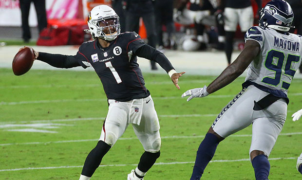 Seahawks pass rush Kyler Murray...