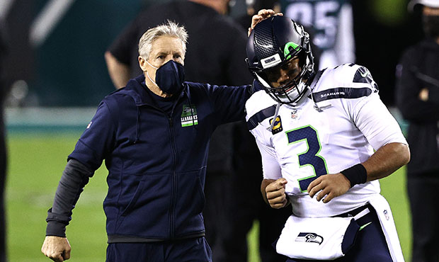 Seahawks Pete Carroll Russell Wilson...