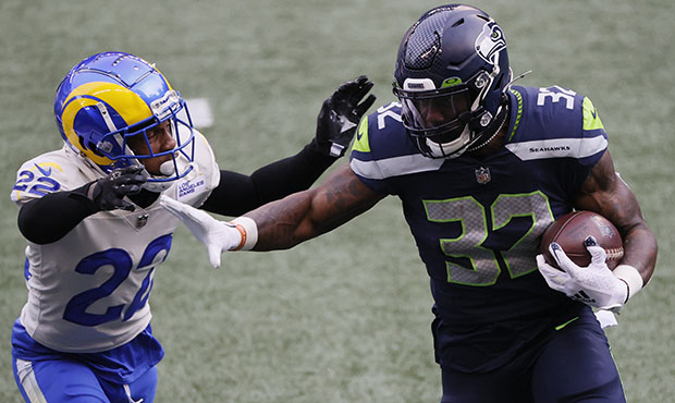 Seahawks RB Chris Carson...