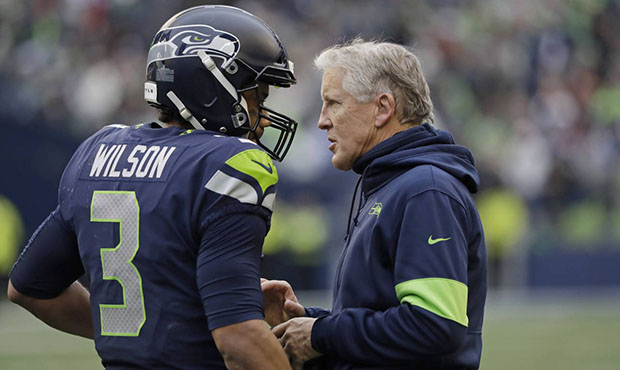 Seahawks Russell Wilson Pete Carroll...