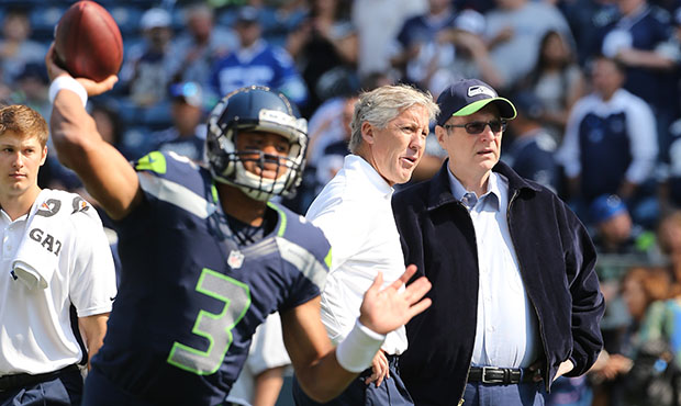 Seahawks Russell Wilson, Pete Carroll, Paul Allen...