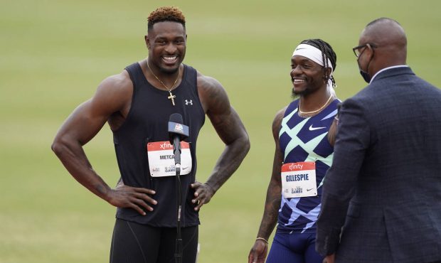 Seahawks DK Metcalf track...