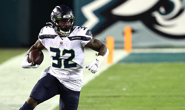Seahawks RB Chris Carson...