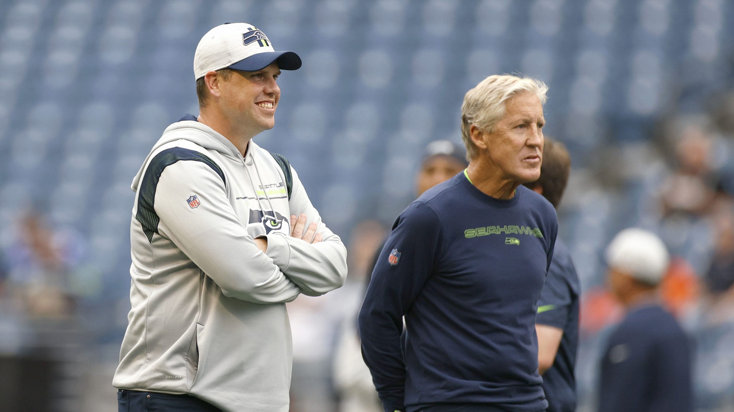 Seahawks Shane Waldron Pete Carroll...