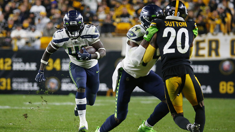 Seahawks RB Alex Collins...