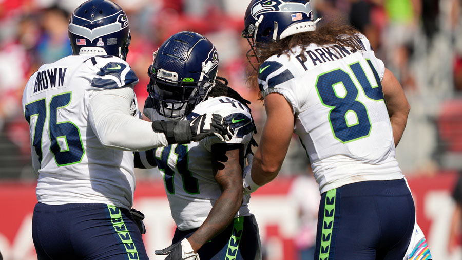 Seahawks Alex Collins...