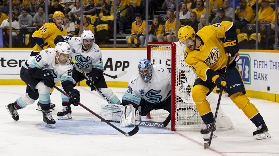 Seattle Kraken Philipp Grubauer...
