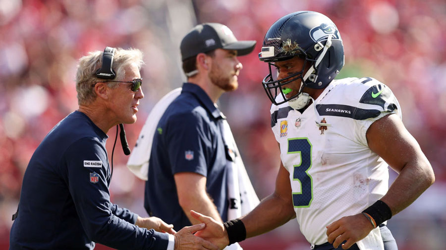 Seahawks Pete Carroll Russell Wilson...
