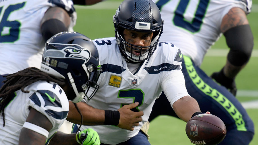 Seahawks Russell Wilson Alex Collins...