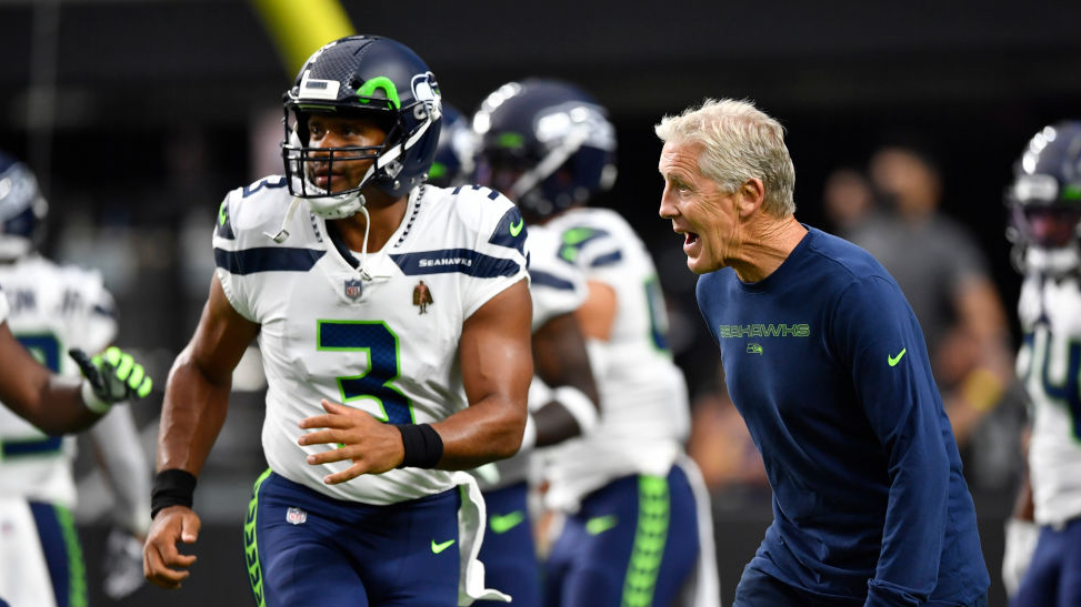 Seahawks Russell Wilson Pete Carroll...