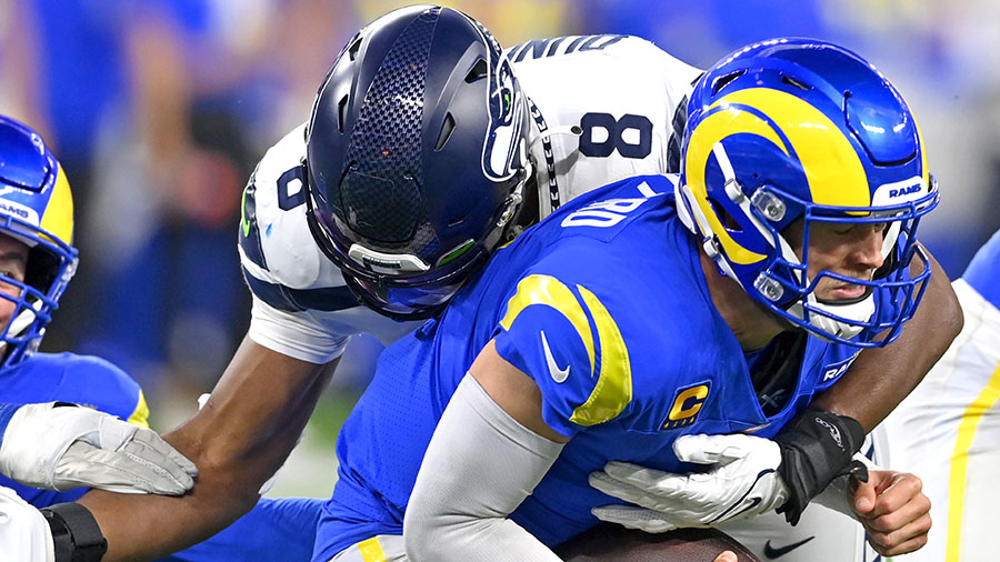Seahawks DE Carlos Dunlap...
