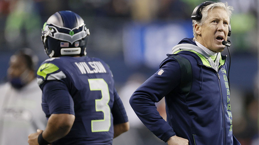 Seahawks Russell Wilson, Pete Carroll...