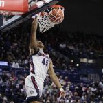 Strawther leads No. 4 Gonzaga over North Alabama 93-63