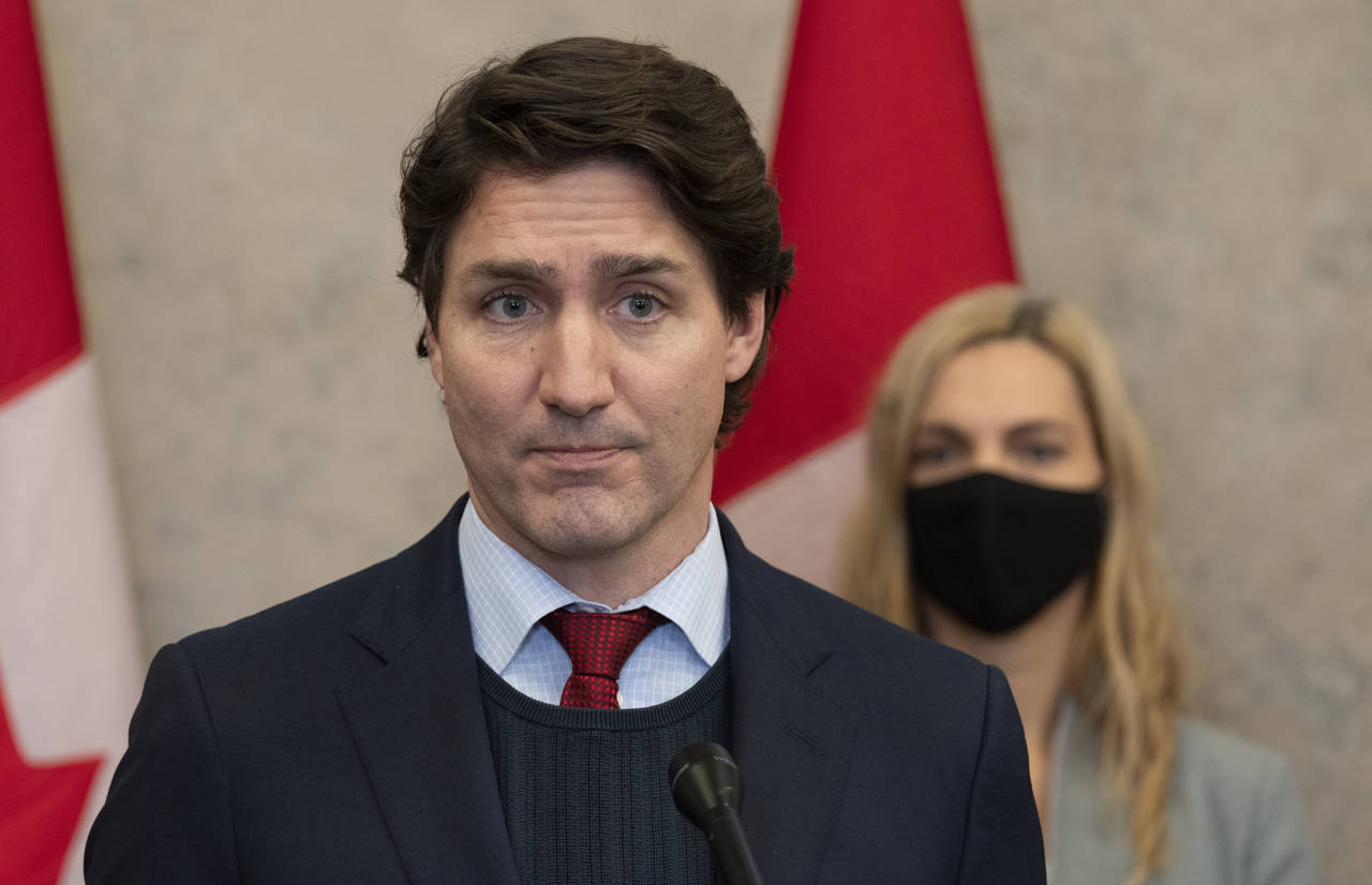 Canadian Prime Minister Justin Trudeau announces Canada will join a diplomatic boycott of the Beiji...