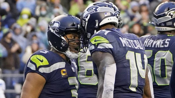 Seahawks Russell Wilson, DK Metcalf