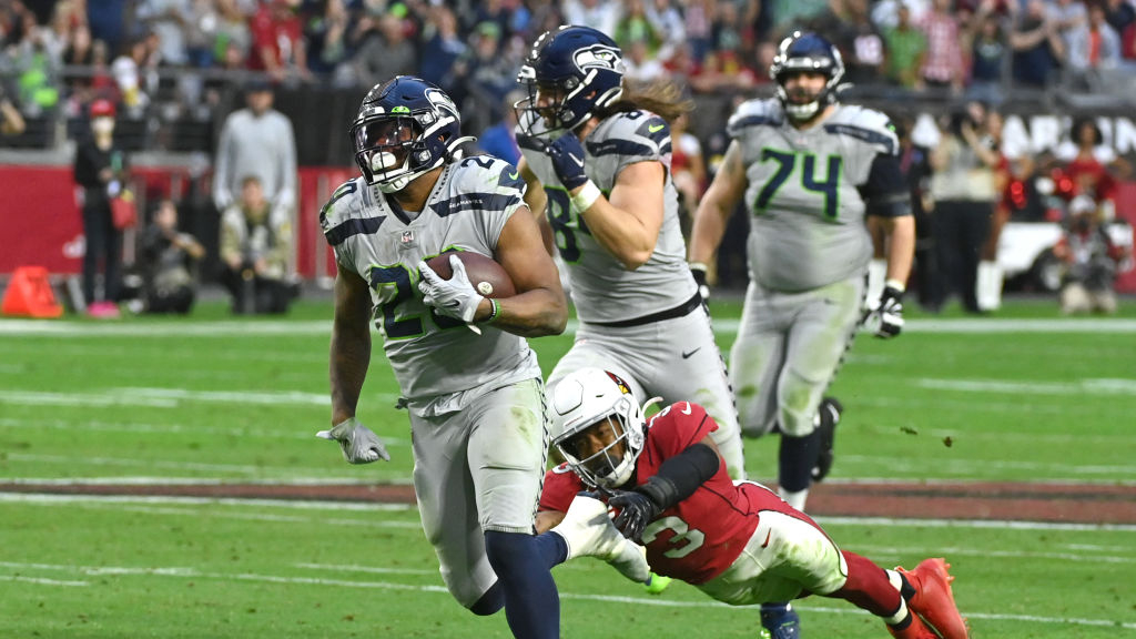 Seahawks Rashaad Penny...