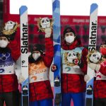 Slovenia wins Olympic debut of ski jumping mixed team event