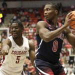 Mathurin carries No. 4 Arizona past Washington State 72-60