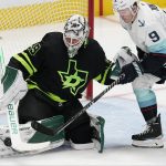 Hintz scores 2 for playoff-contending Stars in 3-2 win