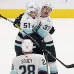 Hintz scores 2 for playoff-contending Stars in 3-2 win