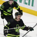 Hintz scores 2 for playoff-contending Stars in 3-2 win