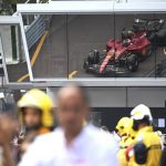 Leclerc puts Ferrari on pole in Monaco GP as Perez crashes