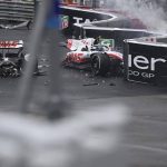 Perez wins chaotic Monaco GP, Ferrari blows it for Leclerc