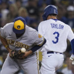 Gonsolin, Dodgers rebound from shutout, bully Brewers, 10-1