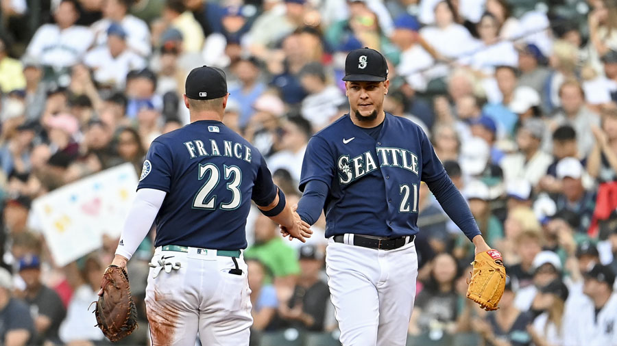 Mariners Luis Castillo Ty France...