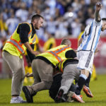 Messi 2 goals, accosted twice, Argentina tops Jamaica 3-0