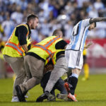 Messi 2 goals, accosted twice, Argentina tops Jamaica 3-0